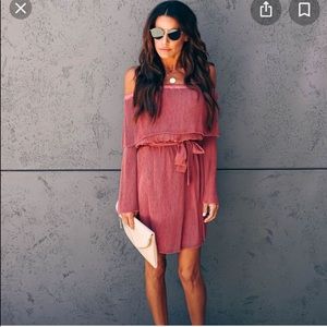 Off the shoulder dress